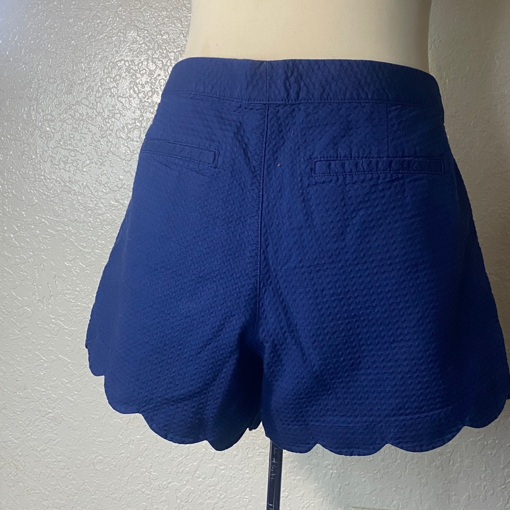 Navy blue Lilly PULITZER Scalloped Women Shorts - Picture 5 of 7